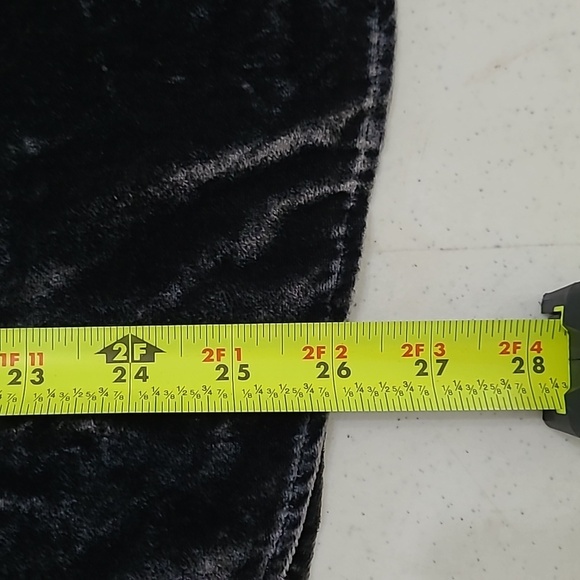 LOFT Dark Charcoal Grey Velvet Sleeveless Double V-neck Top size XXL - Picture 7 of 7